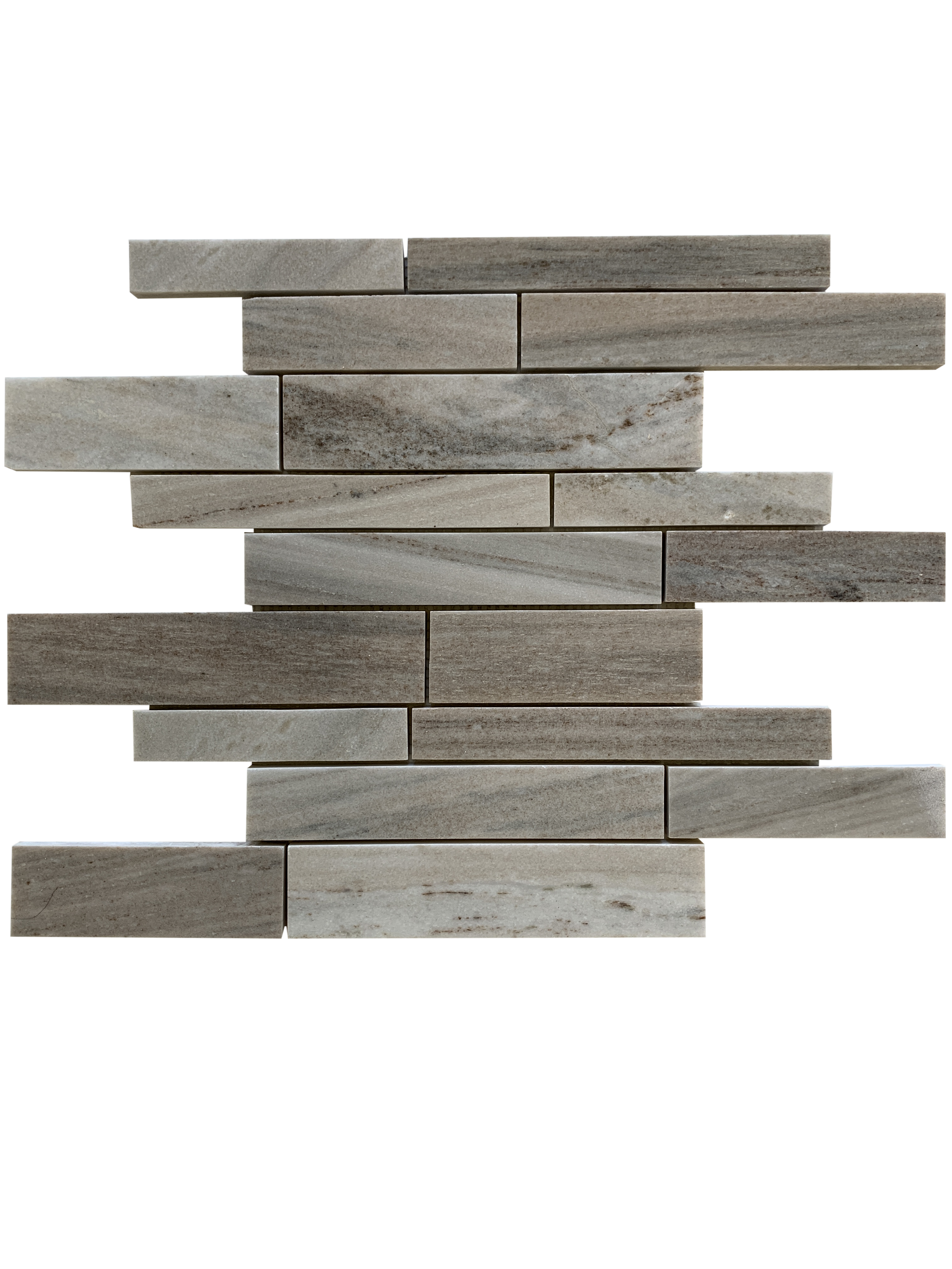 PALISSANDRO MARBLE MOSAIC POLISHED RANDOM STRIP